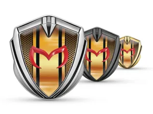 Mazda Badge Self Adhesive Sports Design Premium Feel